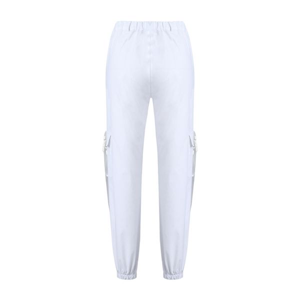 women cargo pants harem high waist button up solid color skinny trousers slim fit gym fitness workout casual clothing 210522, Black;white
women cargo pants harem high waist button up solid color skinny trousers slim fit gym fitness workout casual clothing 210522, Black;white