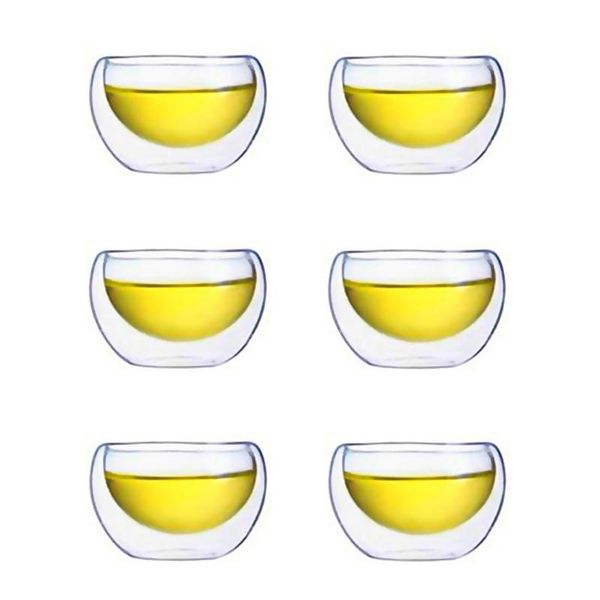 cups & saucers 6 pcs double wall glass insulated teacups thermal drinking glasses set
cups & saucers 6 pcs double wall glass insulated teacups thermal drinking glasses set