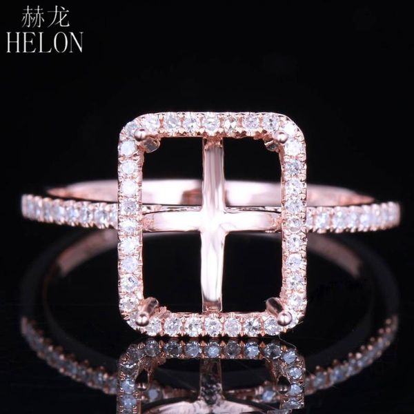 8.5x6.5mm emerald cut solid 10k rose gold natural diamonds semi mount engagement wedding ring setting women fine jewelry cluster rings, Golden;silver
8.5x6.5mm emerald cut solid 10k rose gold natural diamonds semi mount engagement wedding ring setting women fine jewelry cluster rings, Golden;silver