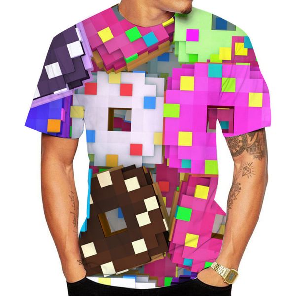 men's 3d color grid pattern t-shirt square plaid short sleeve party street crew neck summer minecraft, White;black
men's 3d color grid pattern t-shirt square plaid short sleeve party street crew neck summer minecraft, White;black