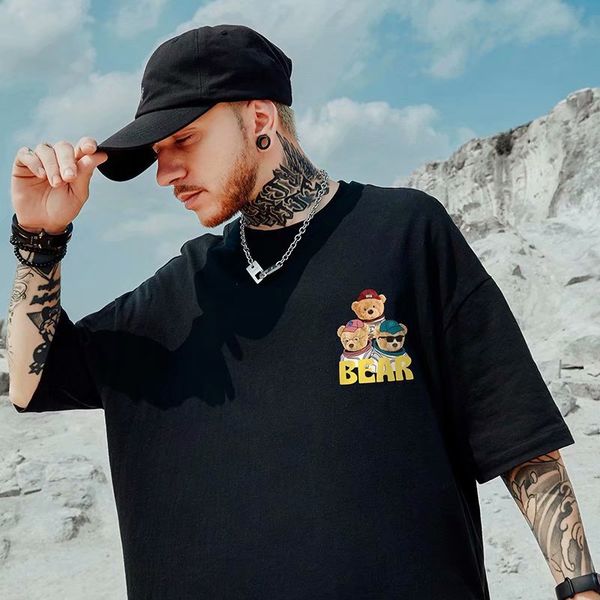 angel bear men's hip-hop t-shirt high-quality comfortable and breathable fashion street daily travel home party, White;black
angel bear men's hip-hop t-shirt high-quality comfortable and breathable fashion street daily travel home party, White;black