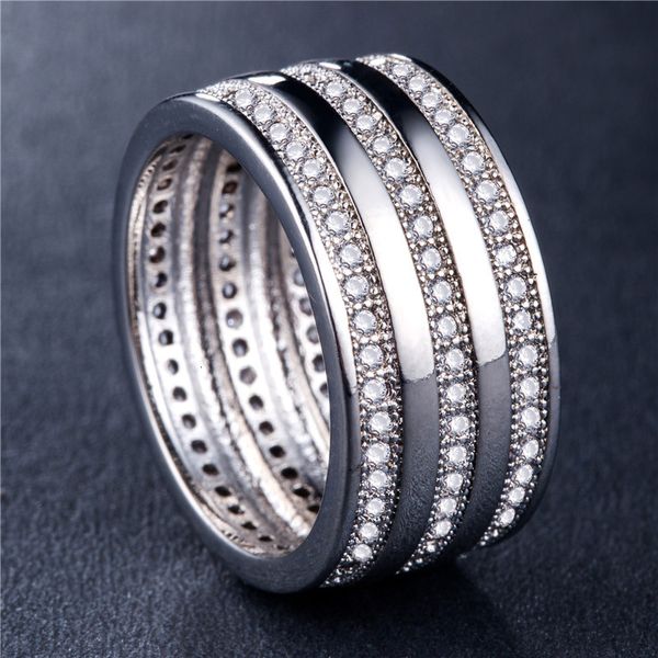 mens and womens ring simple women's zircon silver plated creative jewelry, Golden;silver
mens and womens ring simple women's zircon silver plated creative jewelry, Golden;silver