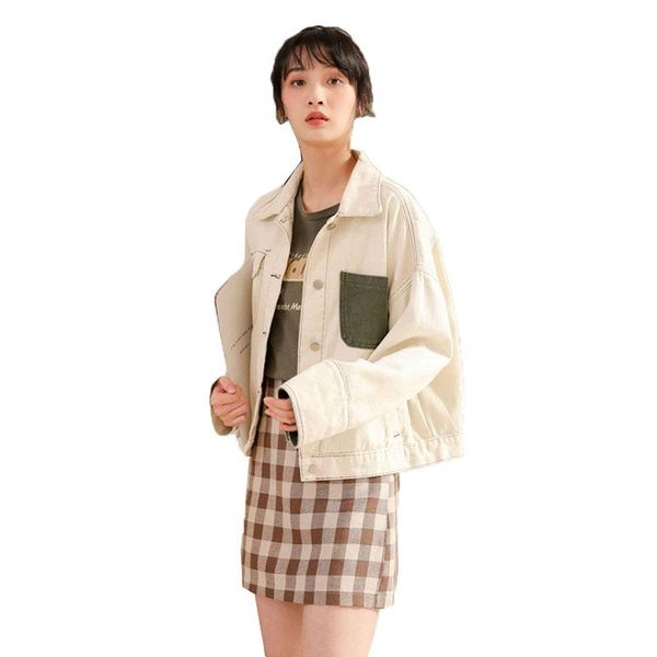 women's jackets jeans coats women short casual denim coat 2021 autumn long sleeve jacket jaqueta feminina chaquetas mujer, Black;brown
women's jackets jeans coats women short casual denim coat 2021 autumn long sleeve jacket jaqueta feminina chaquetas mujer, Black;brown