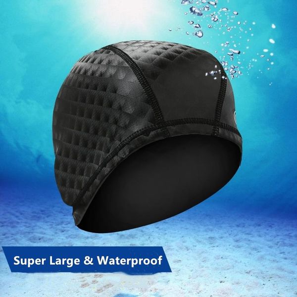 pu waterproof swimming caps protect ears long hair sports swim pool hat solid cap size for men & women adults
pu waterproof swimming caps protect ears long hair sports swim pool hat solid cap size for men & women adults