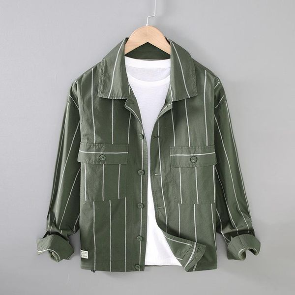 men's jackets jm283 men vertical striped jacket thin casual fashion urban gentlemen simple classic handsome youth long sleeve patchwork, Black;brown
men's jackets jm283 men vertical striped jacket thin casual fashion urban gentlemen simple classic handsome youth long sleeve patchwork, Black;brown