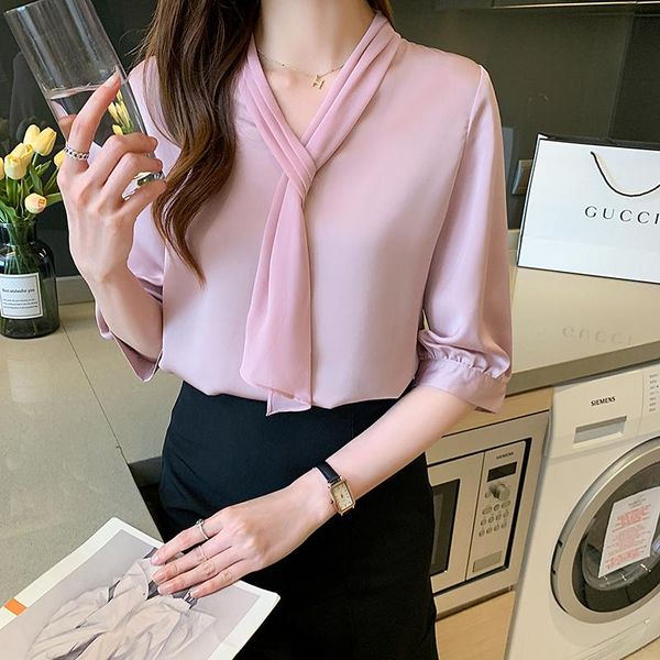 women's blouses & shirts chikichi chiffon shirt women short-sleeved 2021 spring and summer v-neck fashion design pullover pink blouse, White
women's blouses & shirts chikichi chiffon shirt women short-sleeved 2021 spring and summer v-neck fashion design pullover pink blouse, White