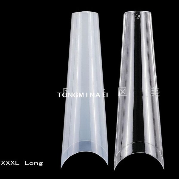 extra long coffin c curved french nail tips tapered press on nails, clear natural style straight extensions d005 false nails, Red;gold
extra long coffin c curved french nail tips tapered press on nails, clear natural style straight extensions d005 false nails, Red;gold