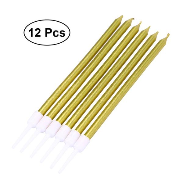 12pcs glitter paint golden slender cake candles for birthday party celebrations(6 pcs a pack, golden)
12pcs glitter paint golden slender cake candles for birthday party celebrations(6 pcs a pack, golden)