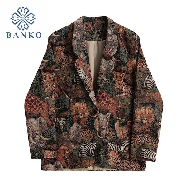 women's suits & blazers 2021 women and jackets animal print patchwork long sleeve harajuku loose high street fashion spring vintage bla, White;black
women's suits & blazers 2021 women and jackets animal print patchwork long sleeve harajuku loose high street fashion spring vintage bla, White;black