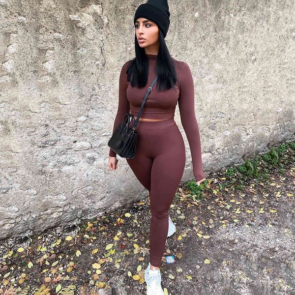 spring autumn casual women's bodycon tracksuit long-sleeved crop leggings high-waist pants 2 piece set jogger female outfit 210514, White
spring autumn casual women's bodycon tracksuit long-sleeved crop leggings high-waist pants 2 piece set jogger female outfit 210514, White