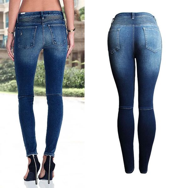women's jeans stretchy motorcycle ripped woman denim pencil pants small trouser leg for women skinny pockets vintage slim, Blue
women's jeans stretchy motorcycle ripped woman denim pencil pants small trouser leg for women skinny pockets vintage slim, Blue
