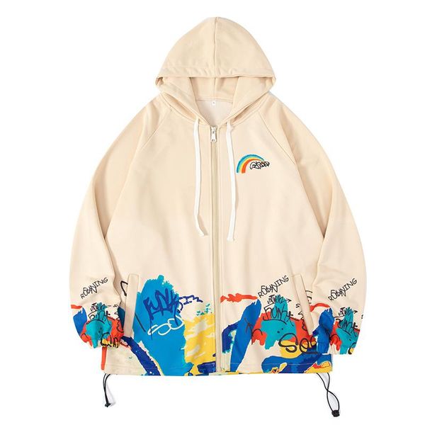 men's hoodies & sweatshirts harajuku zip up 2021 oversize autumn spring black white print hip hop punk streetwear casual pullover
men's hoodies & sweatshirts harajuku zip up 2021 oversize autumn spring black white print hip hop punk streetwear casual pullover