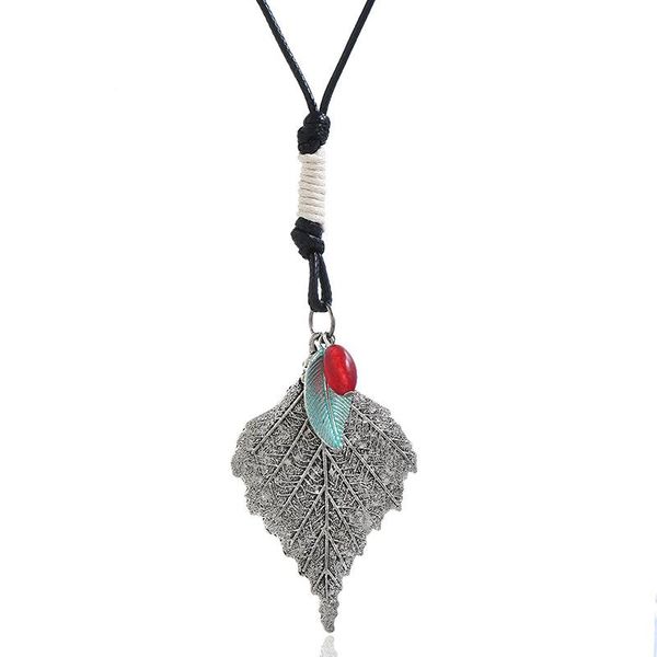 pendant necklaces punk fashion big necklace leather chain choker alloy leaf charm adjustable handmade vintage statement men women jewelry, Silver
pendant necklaces punk fashion big necklace leather chain choker alloy leaf charm adjustable handmade vintage statement men women jewelry, Silver