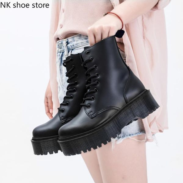 boots genuine leather increased platform punk side zipper women ankle motorcycle female ladies goth chunky heels shoes bot, Black
boots genuine leather increased platform punk side zipper women ankle motorcycle female ladies goth chunky heels shoes bot, Black