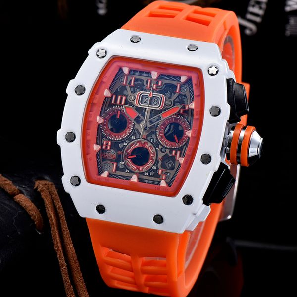 2-6mens montre de luxe watches silicone strap fashion designer watch sports quartz analog clock relogio masculino, Slivery;brown
2-6mens montre de luxe watches silicone strap fashion designer watch sports quartz analog clock relogio masculino, Slivery;brown