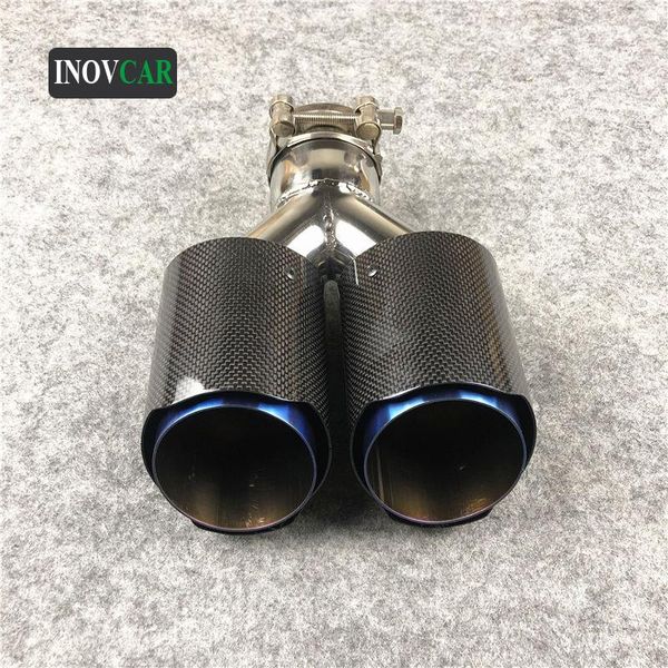 motorcycle exhaust system 1 pcs blue stainless steel car double back pipe for universal glossy carbon fiber muffler tips
motorcycle exhaust system 1 pcs blue stainless steel car double back pipe for universal glossy carbon fiber muffler tips
