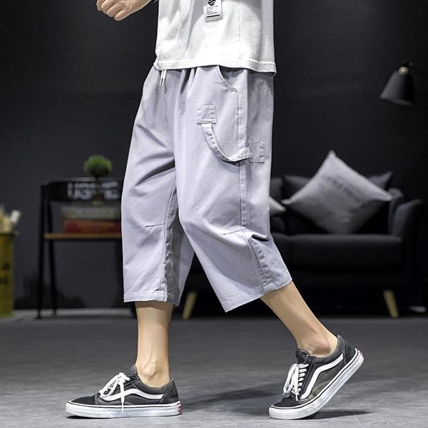 ribbon pants men casual pockets cargo elastic waist mens calf-length loose sweatpants trousers jogger 5xl men's, Black
ribbon pants men casual pockets cargo elastic waist mens calf-length loose sweatpants trousers jogger 5xl men's, Black