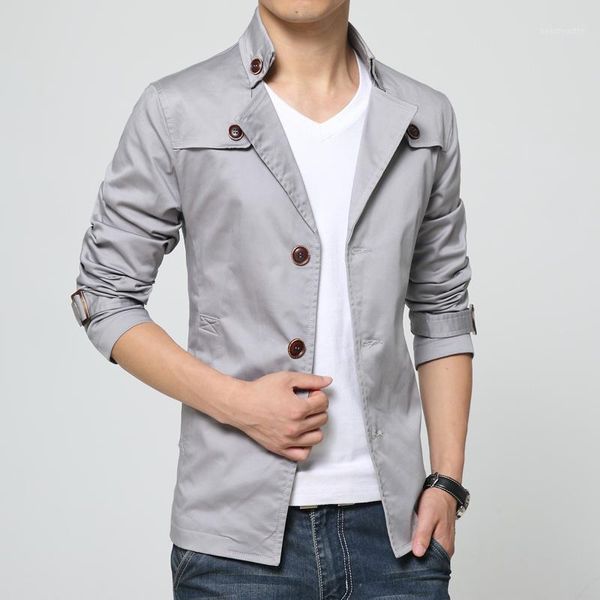 men's trench coats 2021 cotton large size coat business autumn jacket solid color single-breasted windbreaker, Tan;black
men's trench coats 2021 cotton large size coat business autumn jacket solid color single-breasted windbreaker, Tan;black