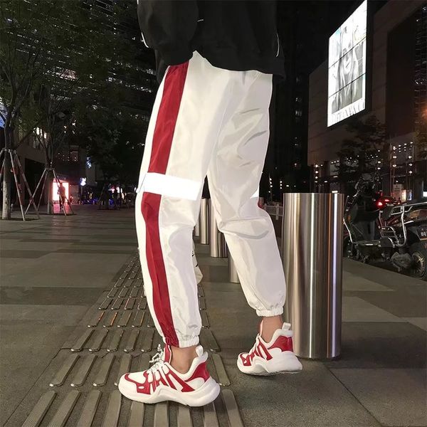 summer super popular pants trendy loose track pants mens national fashion ins casual reflective ankle banded pants hip-hop trendy, Black
summer super popular pants trendy loose track pants mens national fashion ins casual reflective ankle banded pants hip-hop trendy, Black