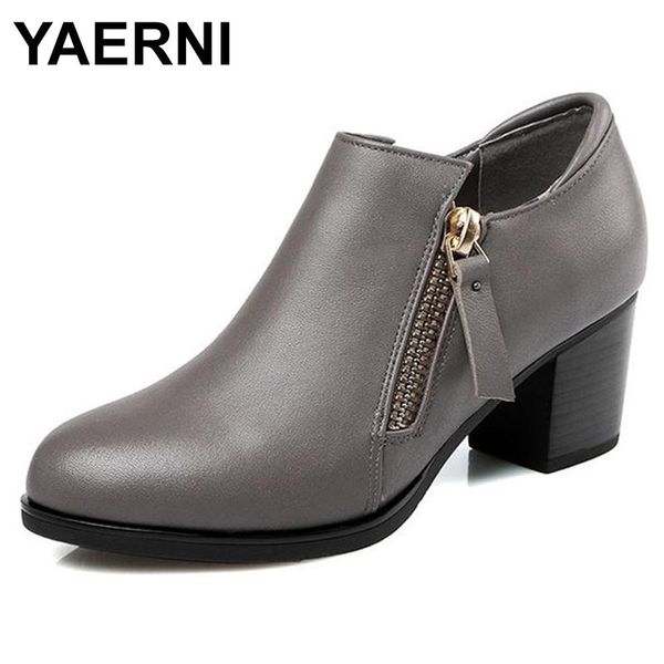 dress shoes yaerni genuine leather pumps spring autumn deep mouth singles cowhide thick with large size 35-42 of e454, Black
dress shoes yaerni genuine leather pumps spring autumn deep mouth singles cowhide thick with large size 35-42 of e454, Black