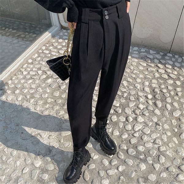 women's pants & capris hzirip stylish straight chic arrival solid ol all match slim plus size office lady high waist streetwear trouser, Black;white
women's pants & capris hzirip stylish straight chic arrival solid ol all match slim plus size office lady high waist streetwear trouser, Black;white