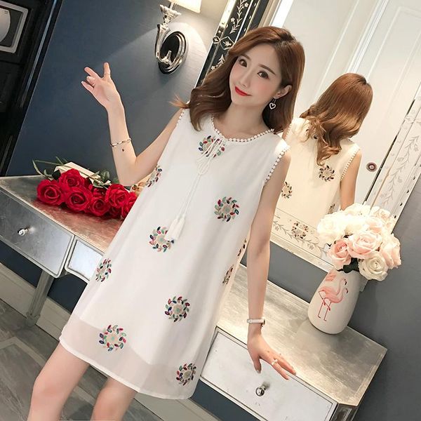 maternity dresses clothes summer sleeveless chiffon dress loose stylish for pregnant women pregnancy, White
maternity dresses clothes summer sleeveless chiffon dress loose stylish for pregnant women pregnancy, White
