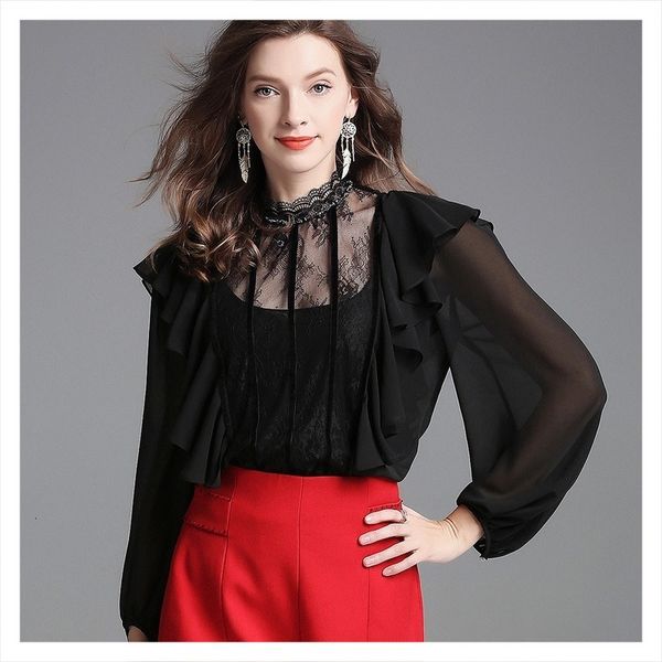 blouses french court stand collar beaded silk shirt women's long ruffle lantern sleeve 2021 fashion style, White
blouses french court stand collar beaded silk shirt women's long ruffle lantern sleeve 2021 fashion style, White