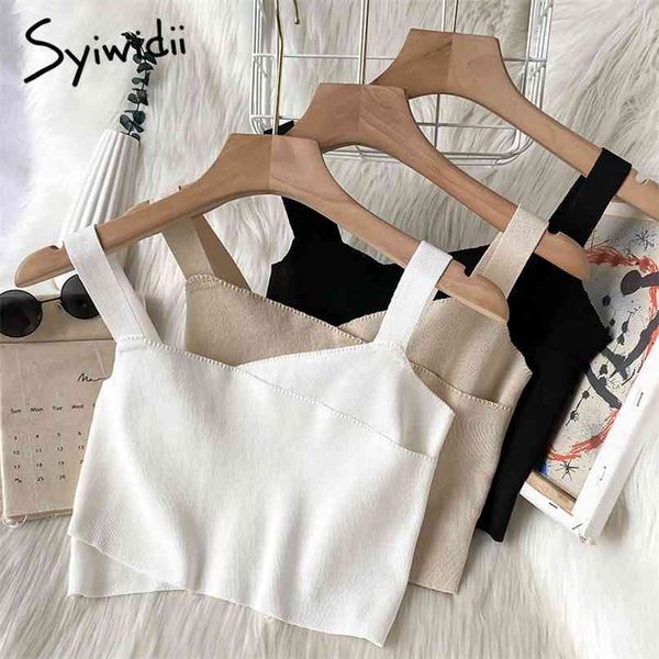 back zipper camis women screw thread casual short knitted solid white tank summer fashion clothing 210607
back zipper camis women screw thread casual short knitted solid white tank summer fashion clothing 210607