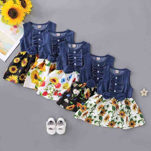 denim floral princess for girls girl dresses spring sleeveless casual baby clothes fashion party kids fancy costumes, Red;yellow
denim floral princess for girls girl dresses spring sleeveless casual baby clothes fashion party kids fancy costumes, Red;yellow