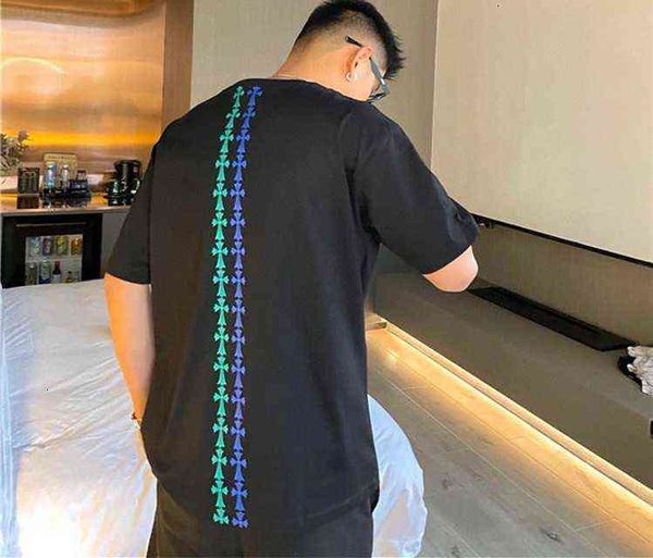 t fshions shirt crosinhearts croissant blue chrome cross print men and women round neck loose short sleeve 8h7j, White;black
t fshions shirt crosinhearts croissant blue chrome cross print men and women round neck loose short sleeve 8h7j, White;black