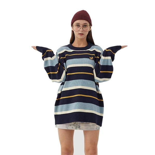 women's sweaters sweater pullover spring and autumn warm bottoming shirt casual striped loose embroidery harajuku style fashion ladies, White;black
women's sweaters sweater pullover spring and autumn warm bottoming shirt casual striped loose embroidery harajuku style fashion ladies, White;black