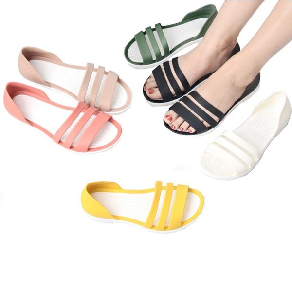 sandals cozy steps ladies jelly shoes women summer flat open-toed slides slippers candy color casual beach outdoot female, Black
sandals cozy steps ladies jelly shoes women summer flat open-toed slides slippers candy color casual beach outdoot female, Black