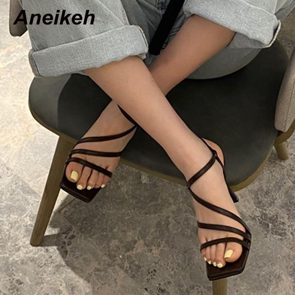 aneikeh 2021 summer women's pu neutral thin heels square toe ankle strap buckle solid concise riband dress brown size 35-39 sandals, Black
aneikeh 2021 summer women's pu neutral thin heels square toe ankle strap buckle solid concise riband dress brown size 35-39 sandals, Black