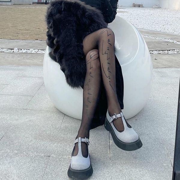 socks & hosiery ladies spring and summer product letter design wind black silk net red dark thin section, Black;white
socks & hosiery ladies spring and summer product letter design wind black silk net red dark thin section, Black;white