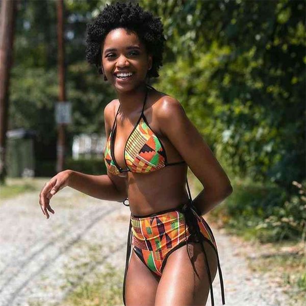 african style bikini set high waist bathing suit push up swimming beachwear totem print swimwear woman swimsuit biquinis 210722, White;black
african style bikini set high waist bathing suit push up swimming beachwear totem print swimwear woman swimsuit biquinis 210722, White;black