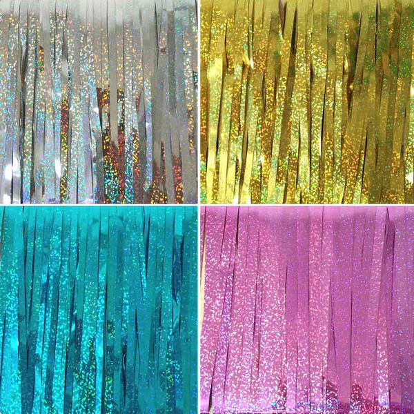 factory outlet party decoration laser rain silk curtain wedding party stage wedding christmas ribbon venue background
factory outlet party decoration laser rain silk curtain wedding party stage wedding christmas ribbon venue background