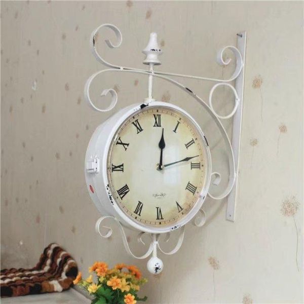 fashion vintage digital wall clock, european style garden metal craft dual plates clock clocks
fashion vintage digital wall clock, european style garden metal craft dual plates clock clocks