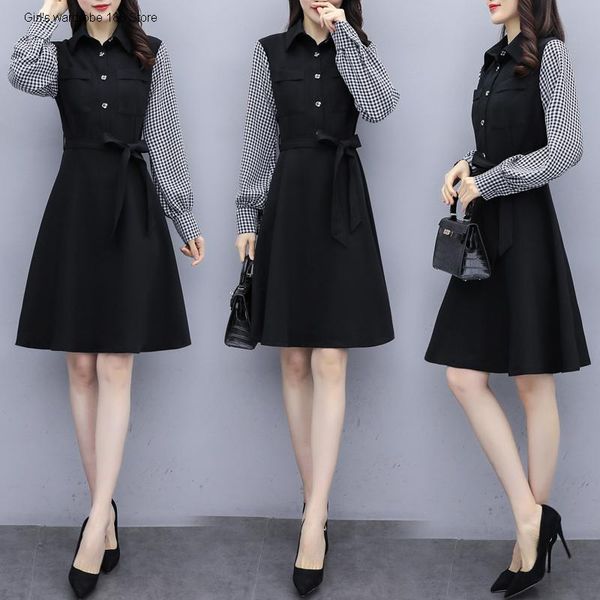 casual dresses temperament goddess striped shirt dress fall 2021 waist french fairy, Black;gray
casual dresses temperament goddess striped shirt dress fall 2021 waist french fairy, Black;gray