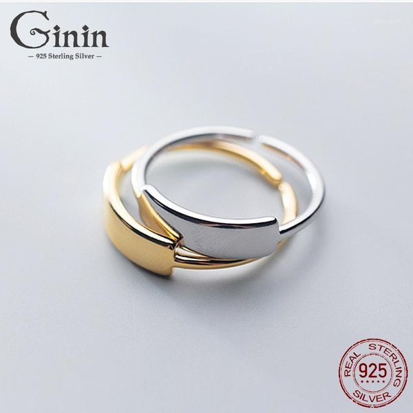cluster rings ginin authentic 925 sterling silver ring for women japanese style simple elegant rectangular 2021 trendy glossy jewelry1, Golden;silver
cluster rings ginin authentic 925 sterling silver ring for women japanese style simple elegant rectangular 2021 trendy glossy jewelry1, Golden;silver