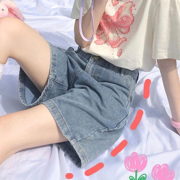 denim shorts thin summer japanese soft girl ins five point pants korean version loose retro versatile women's jeans, Blue
denim shorts thin summer japanese soft girl ins five point pants korean version loose retro versatile women's jeans, Blue