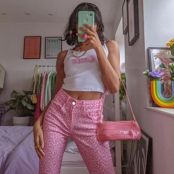 women's pants & capris pink leopard print high waist y2k jeans woman fashion streetwear cargo 90s aesthetic flare denim trousers summer, Black;white
women's pants & capris pink leopard print high waist y2k jeans woman fashion streetwear cargo 90s aesthetic flare denim trousers summer, Black;white