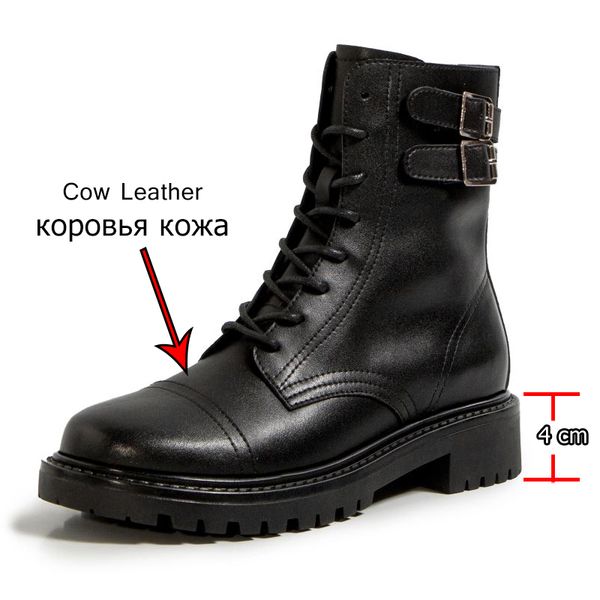 real leather women ankle boots shoes round toe square heel cross strap zipper buckle punk ladies footwear size 35-39, Black
real leather women ankle boots shoes round toe square heel cross strap zipper buckle punk ladies footwear size 35-39, Black