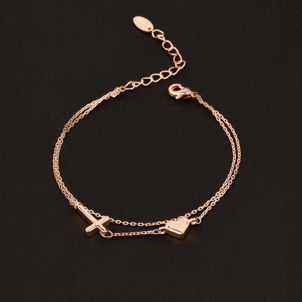 link, chain sinleery charm star moon cross heart 2 layers bracelets for women silver rose gold color fashion jewelry sl290 ssi, Black
link, chain sinleery charm star moon cross heart 2 layers bracelets for women silver rose gold color fashion jewelry sl290 ssi, Black