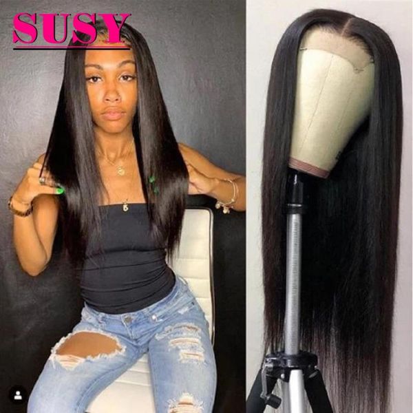 susy human hair wigs straight lace for women 4x4 closure wig pre plucked with baby front natural cololr, Black;brown
susy human hair wigs straight lace for women 4x4 closure wig pre plucked with baby front natural cololr, Black;brown