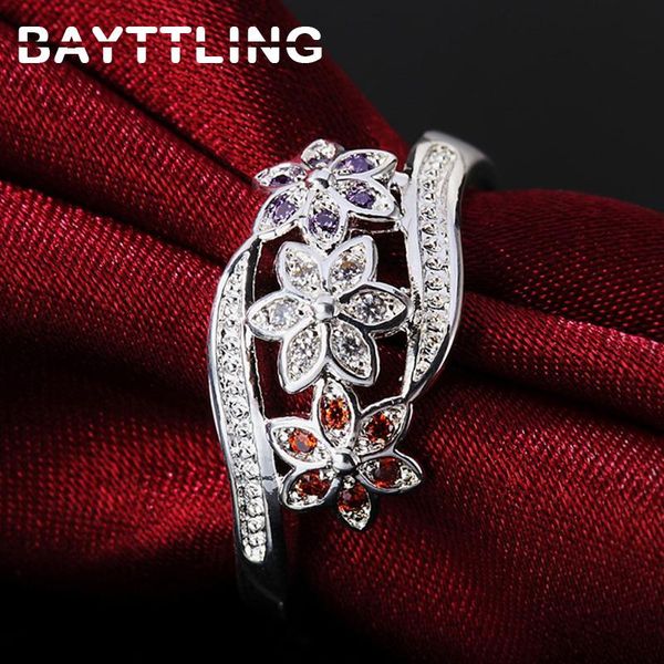 cluster rings bayttling 925 sterling silver color zircon ring 7#/8#/9# luxury flower for woman fashion wedding jewelry gift, Golden;silver
cluster rings bayttling 925 sterling silver color zircon ring 7#/8#/9# luxury flower for woman fashion wedding jewelry gift, Golden;silver