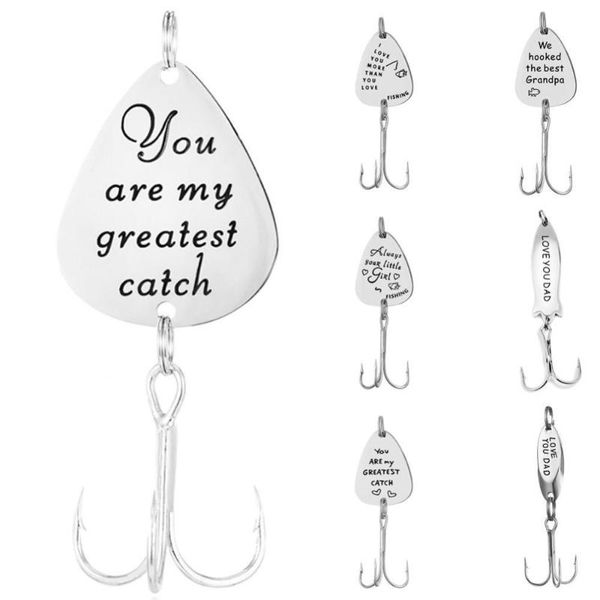 party favor letters engraved fishhook pendant key holder keyring keychain fathers day gift
party favor letters engraved fishhook pendant key holder keyring keychain fathers day gift