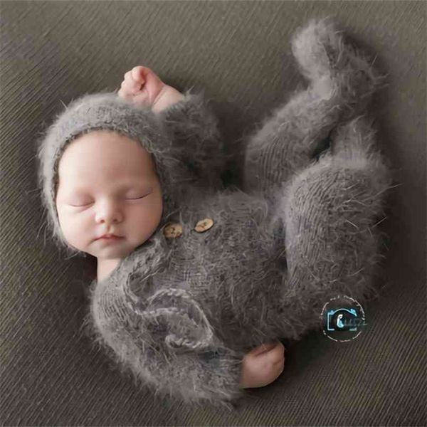 born romper pography props,handmade mink yarn outfits bodysuit with bonnet 210816, White
born romper pography props,handmade mink yarn outfits bodysuit with bonnet 210816, White
