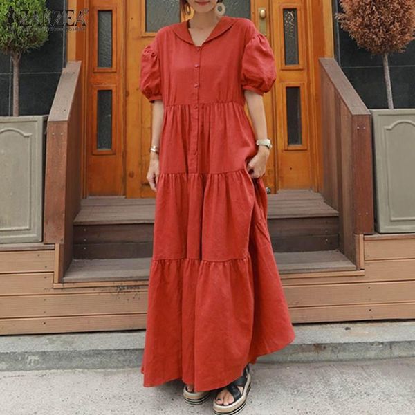 casual dresses zanzea women summer sailor collar short puff sleeve dress elegant ruffles sundress party vestido vintage tiered maxi, Black;gray
casual dresses zanzea women summer sailor collar short puff sleeve dress elegant ruffles sundress party vestido vintage tiered maxi, Black;gray