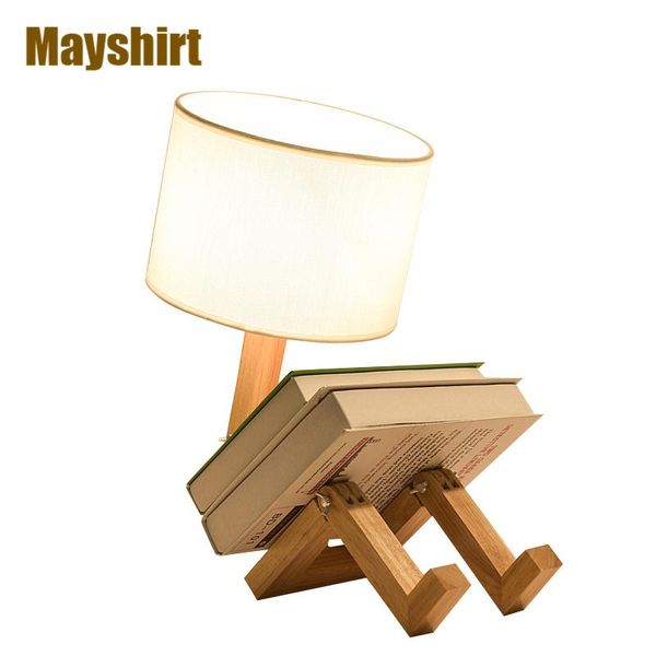 table lamps solid wood robot for living room modern flexible folding fabric desk lamp bedroom bedside study stand light fixtures
table lamps solid wood robot for living room modern flexible folding fabric desk lamp bedroom bedside study stand light fixtures