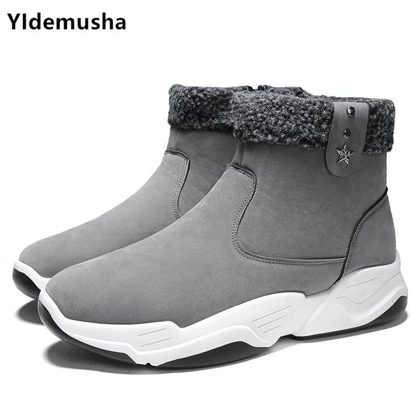 boots warm winter casual shoes men waterproof super quality snow plush men's ankle high-up, Black
boots warm winter casual shoes men waterproof super quality snow plush men's ankle high-up, Black